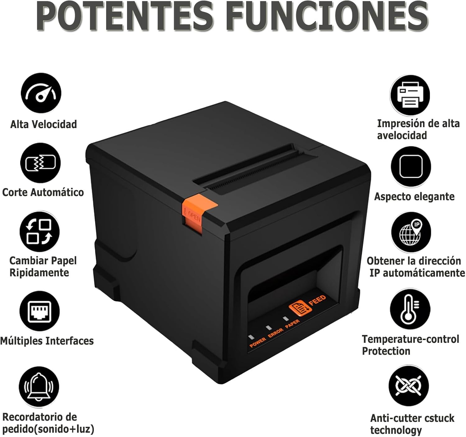 Impresora de tickets 80 mm autocorte Nueva