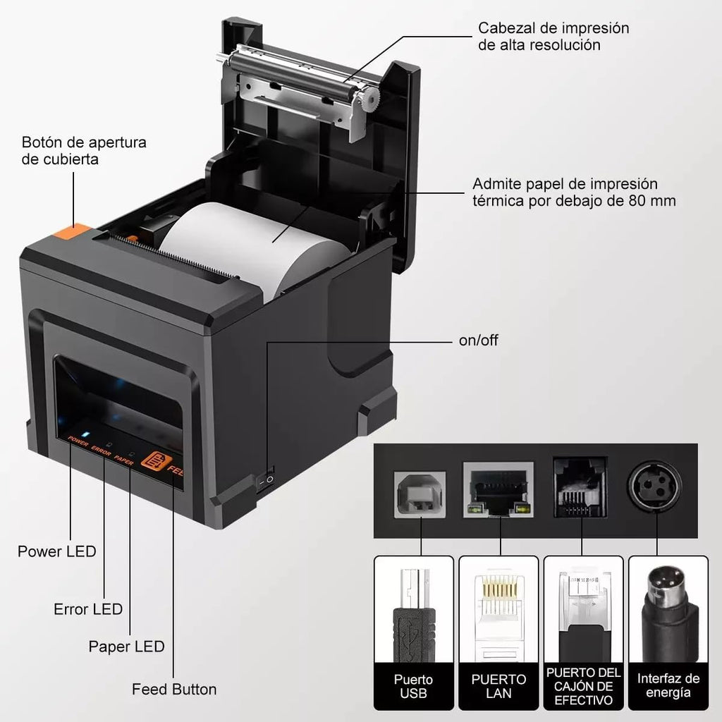 Impresora de tickets 80 mm autocorte Nueva